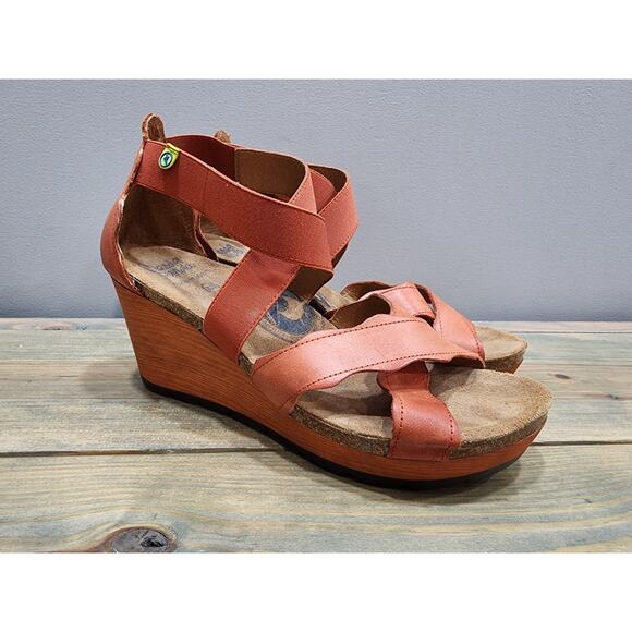 Wanda Panda Wedge Criss-cross Women's sandals Size 40 US 9 - Picture 1 of 7